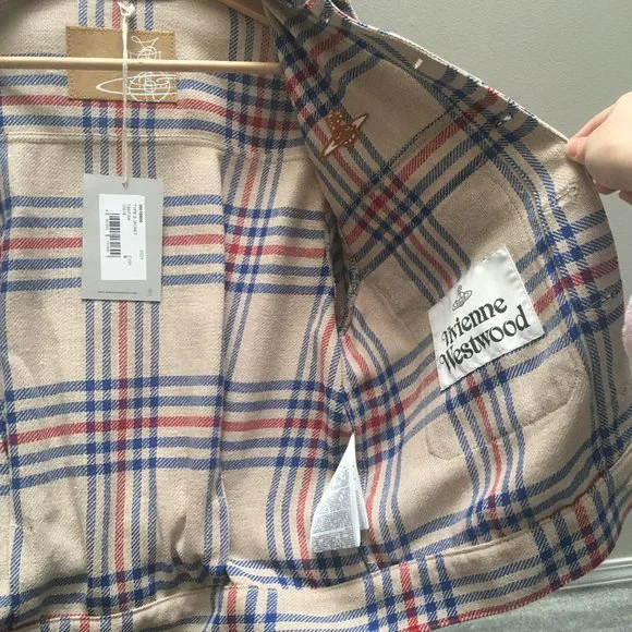 VIVIENNE WESTWOOD Beige Tartan Type 3 Jacket - Picture 14 of 16
